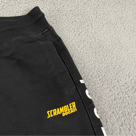 Scrambler Ducati Track Pants Men XL Black Motorcycle Joggers - Picture 3 of 13